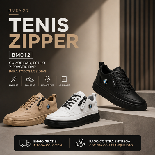 Tenis Casual Zipper