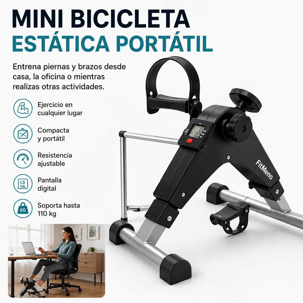 MiniBicicleta Estatica Ejercitador Pedal