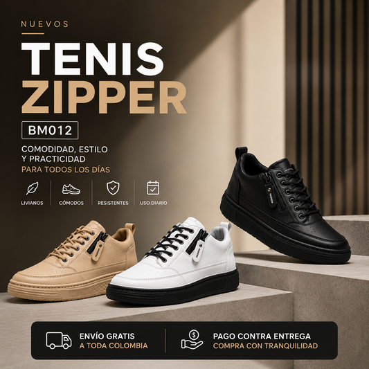 Tenis Casual Zipper
