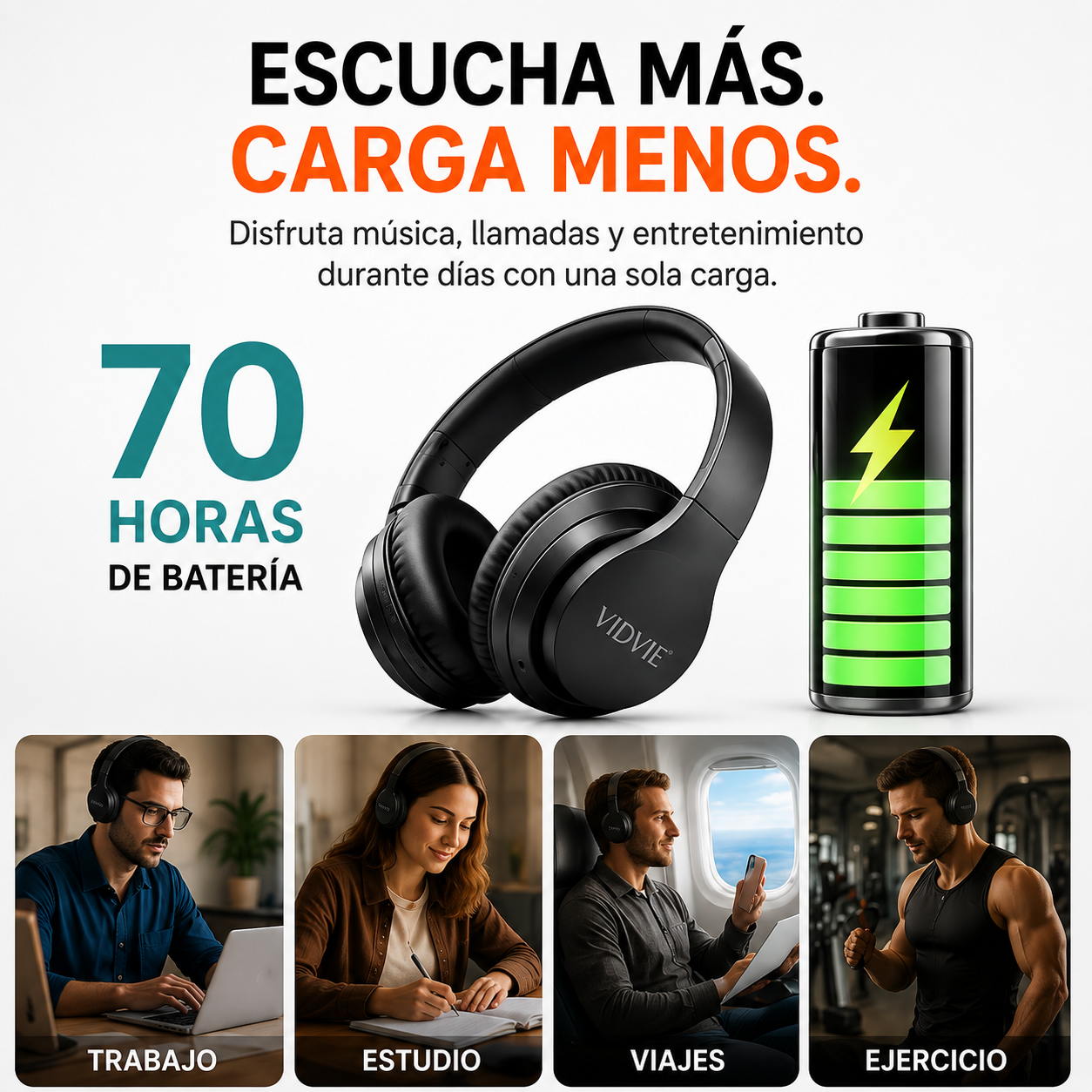 Diadema Bluetooth Inalámbrica