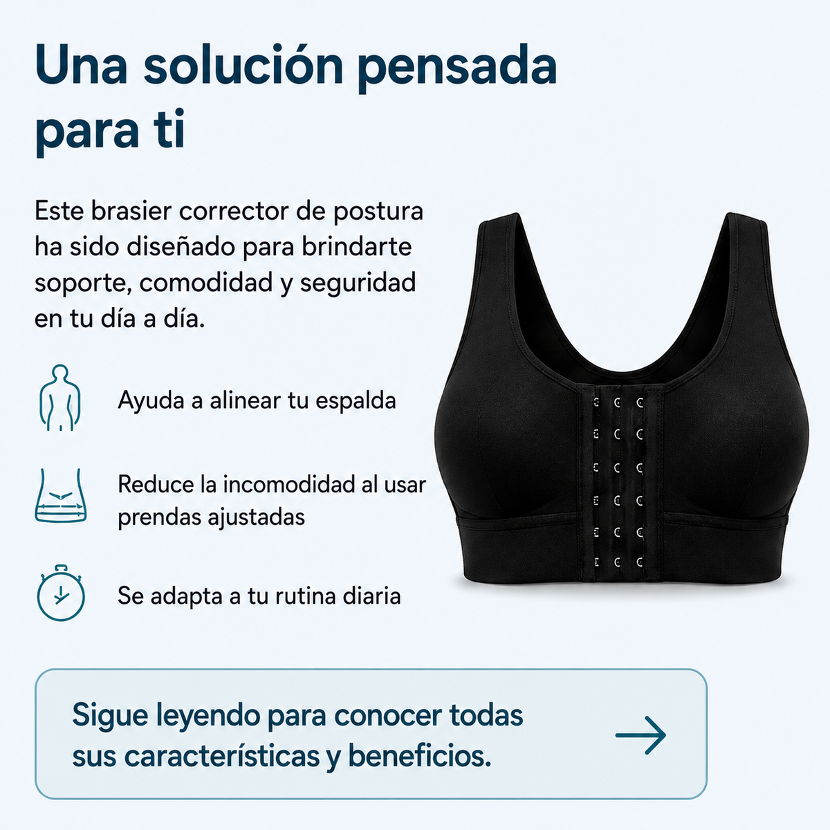 Combo Brasier Corrector de Postura x 2 Unidades
