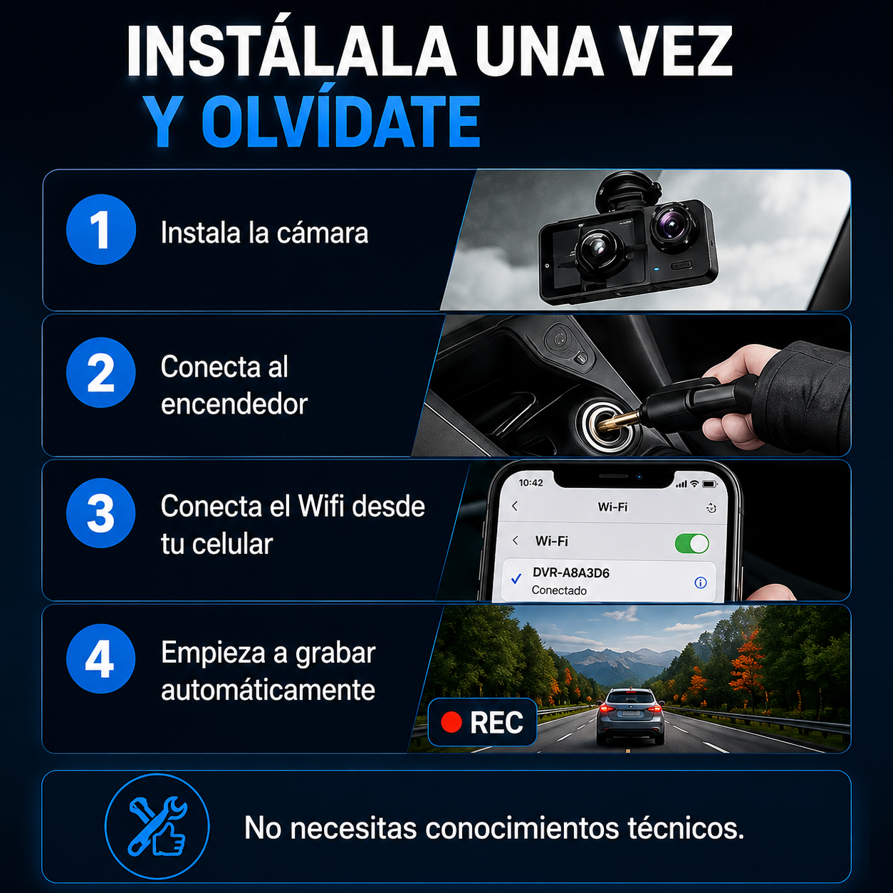 Camara De Seguridad Frontal y Trasera