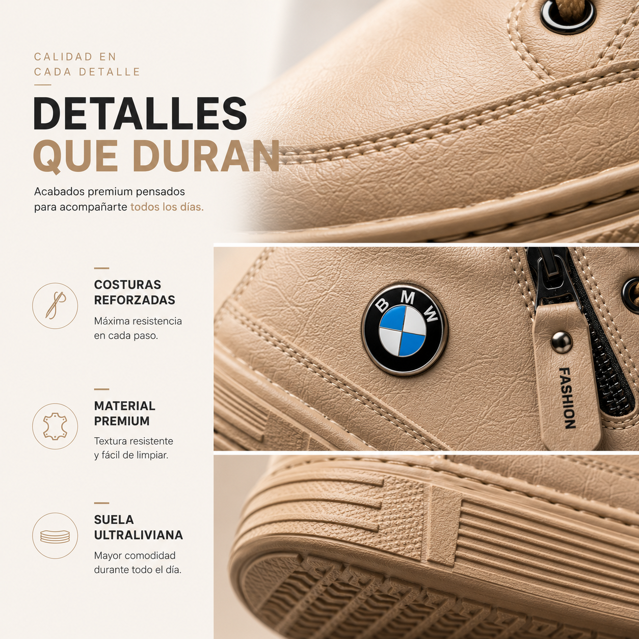 Tenis Casual Zipper