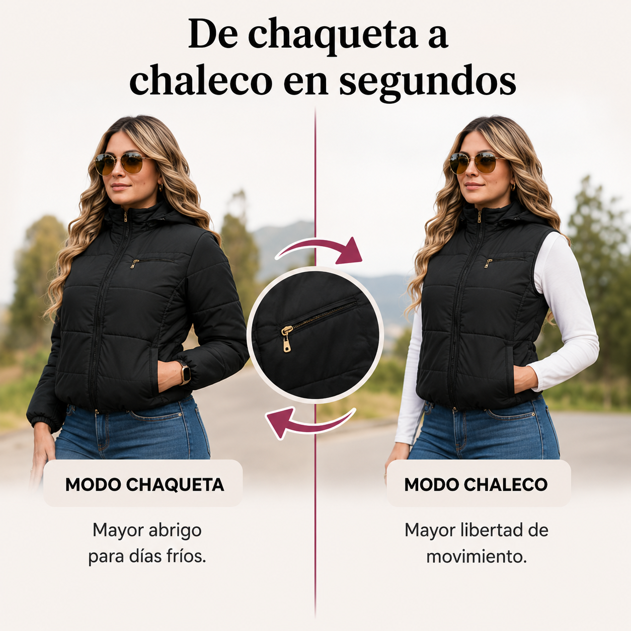 Chaqueta Dama 2 en 1