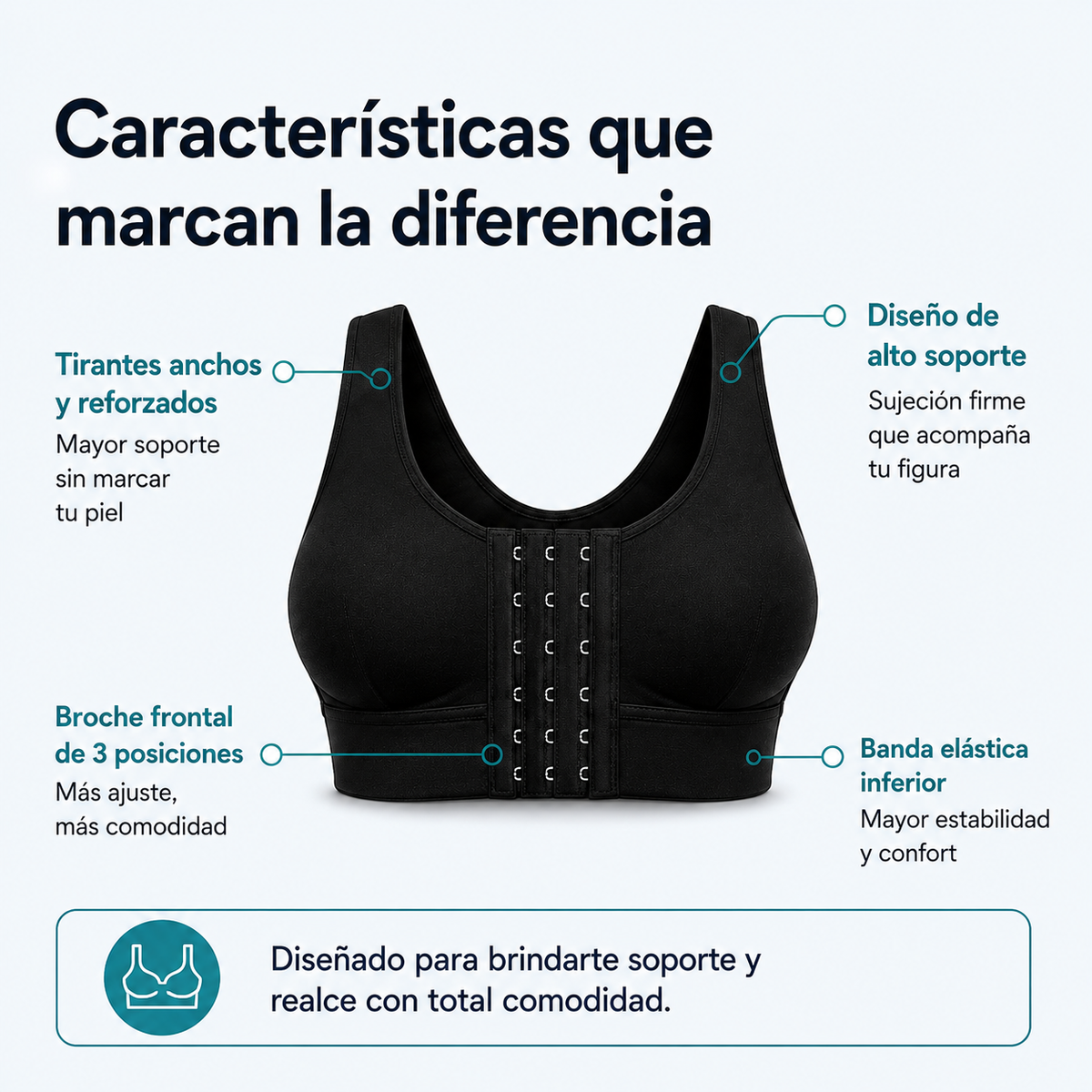 Combo Brasier Corrector de Postura x 2 Unidades