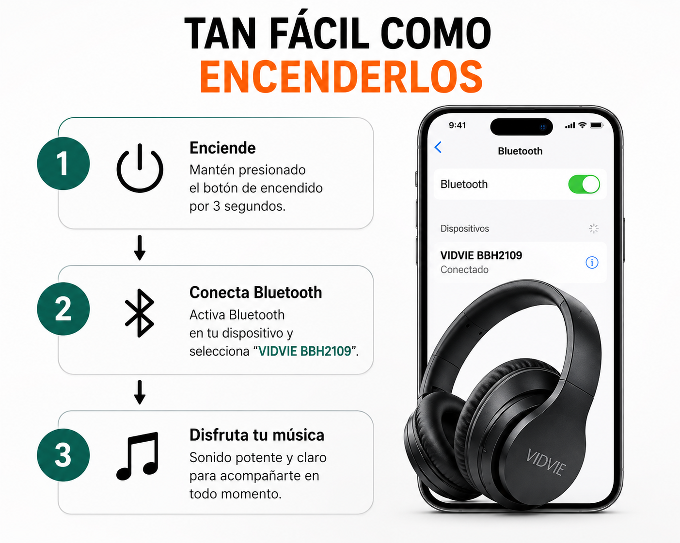 Diadema Bluetooth Inalámbrica