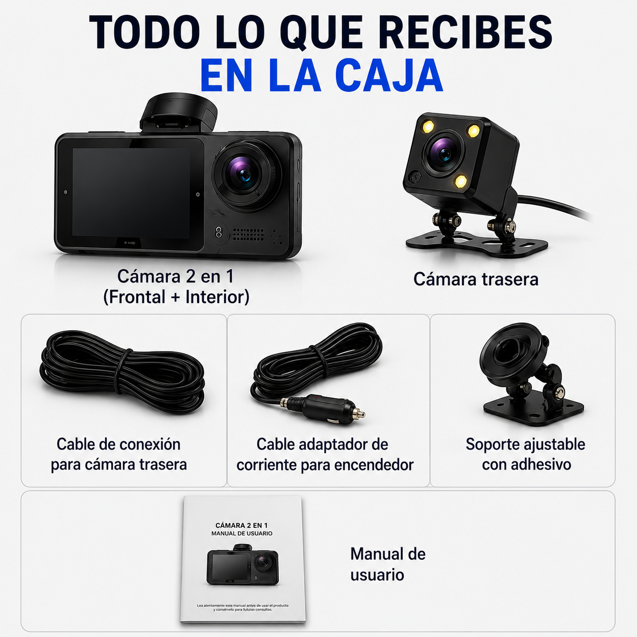 Camara De Seguridad Frontal y Trasera