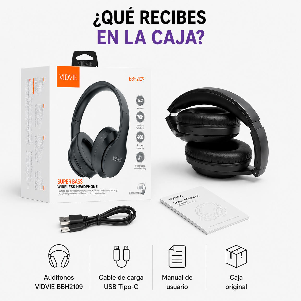 Diadema Bluetooth Inalámbrica