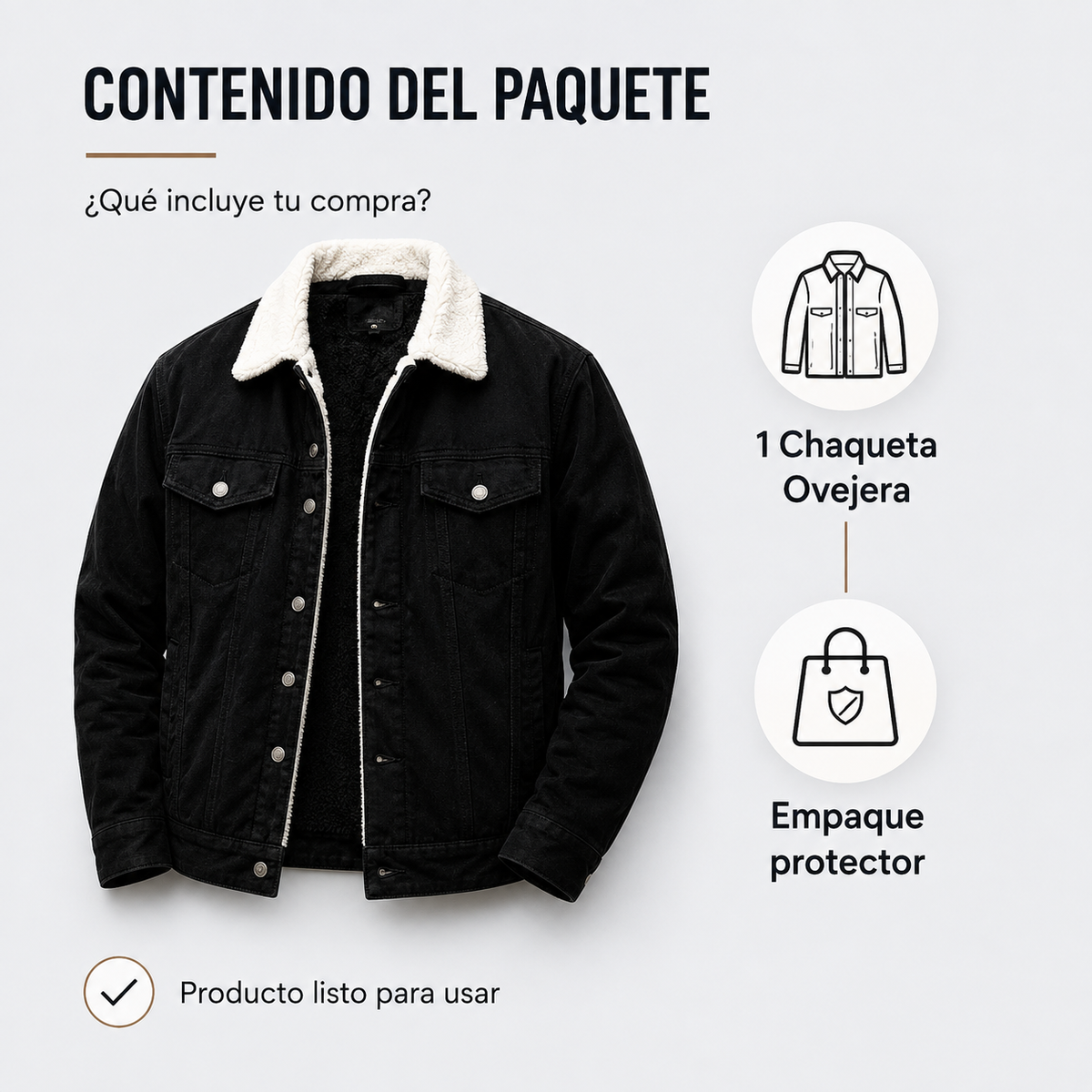 Chaqueta Gamuza Ovejera Hombre