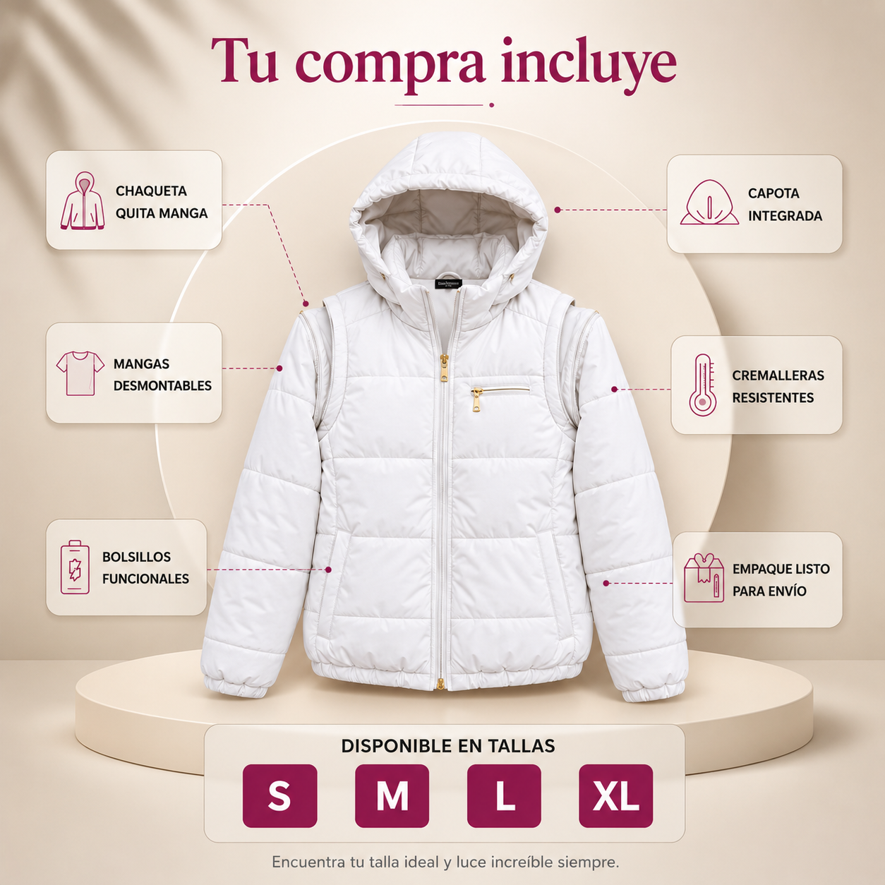 Chaqueta Dama 2 en 1