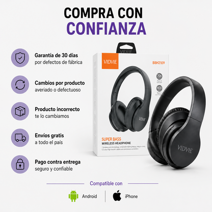Diadema Bluetooth Inalámbrica