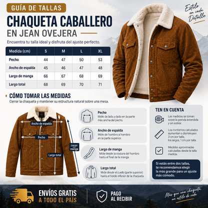Chaqueta Gamuza Ovejera Hombre