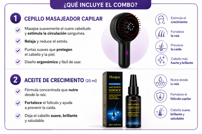 Combo Masajeador Capilar + Aceite crecimiento