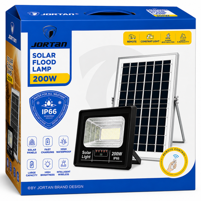 Lampara Reflector Led Con Panel Solar 200W