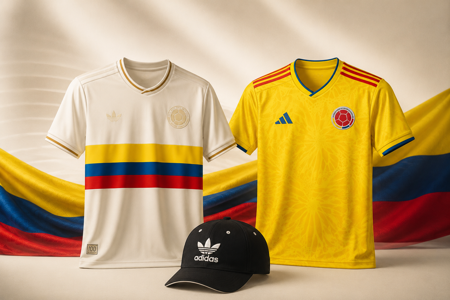 Combo Mundialista: Camiseta Amarilla + Camiseta 100 años + Gorra