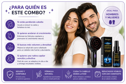 Combo Masajeador Capilar + Aceite crecimiento