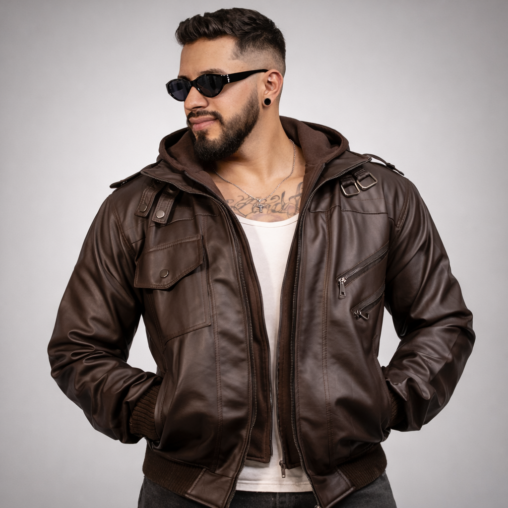 Chaqueta Rust Motera Caballero