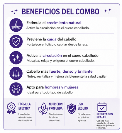 Combo Masajeador Capilar + Aceite crecimiento