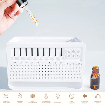 Humidificador con Ruido Blanco y Efecto Llama