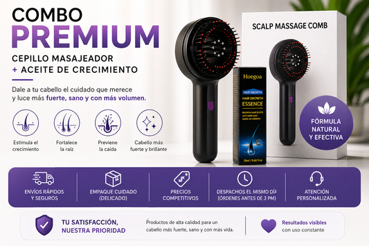 Combo Masajeador Capilar + Aceite crecimiento