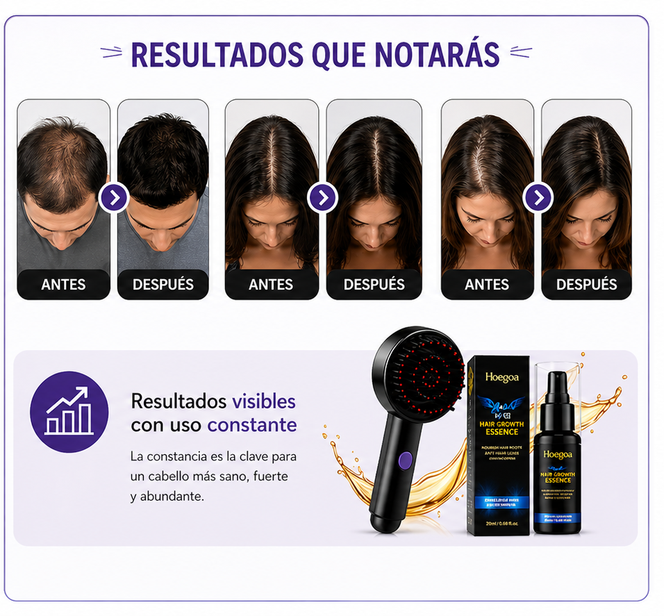 Combo Masajeador Capilar + Aceite crecimiento