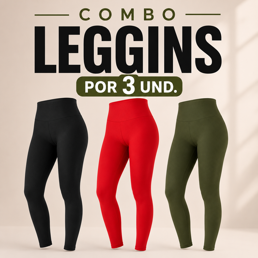 Combo Leggins por 3 und.