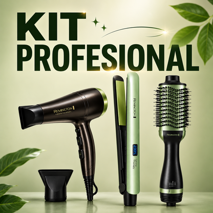 Combo Secador + Plancha + Cepillo Secador