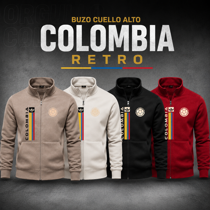 Buzo Cuello Alto Colombia Bordado
