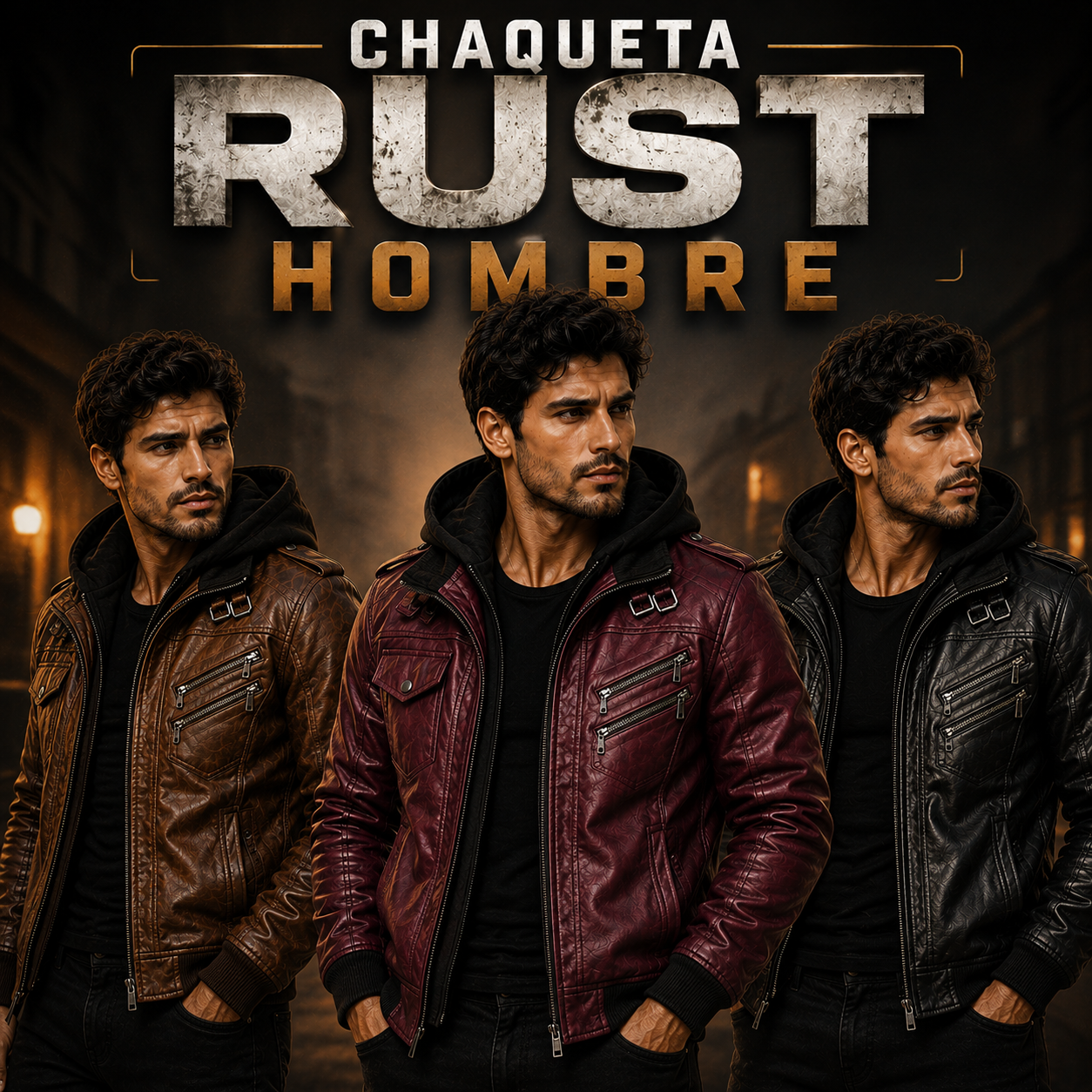 Chaqueta Rust Motera Caballero
