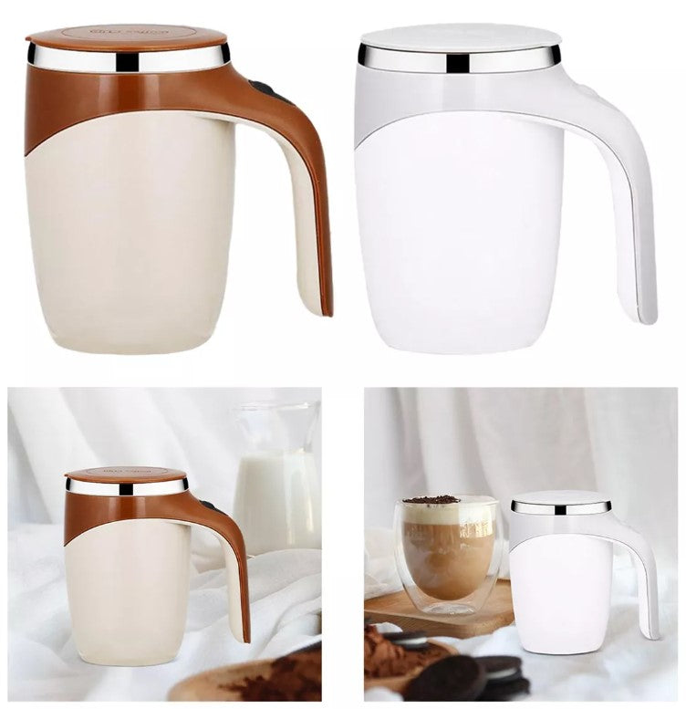 Taza de Café con Batidora Automática